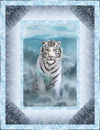 Free Equilter Pattern Call Of The Wild Tiger 50 X 65 Fabric Panel Quilts Panel Quilt Patterns Wildlife Quilts