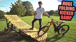 You don't need a bike park or trail centre to get some air! My New Folding Mtb Kicker Ramp Is Huge Youtube