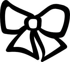 Black And White Bow Clipart Christmas Bow For Wreath Coloring Google Search Clip Art Hair Clipart Pink Hair Bows