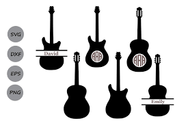 Download Guitar Monogram Graphic By Cosmosfineart Creative Fabrica PSD Mockup Templates
