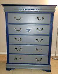 Dallas Cowboys Dresser Painted With Chalk Paint Dallas Cowboys Bedroom Dallas Cowboys Decor Cowboy Room