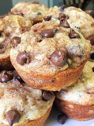 Chocolate Chip Banana Muffins With Self Rising Flour Recipe Banana Chocolate Chip Muffins Chocolate Chip Muffins Banana Chocolate Chip