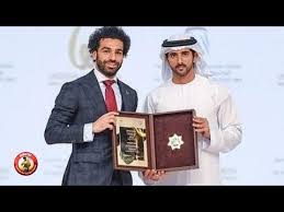 Sheikh Hamdan With Egypt Soccer Star Mohammed Salah Youtube Soccer Stars Mohammed International Soccer