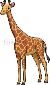 Wild Giraffe Cartoon Clipart Vector Friendlystock Giraffe Images Cartoon Clip Art Wild Giraffe