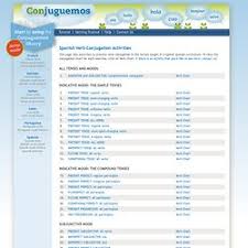 Spanish Verb Conjugation Activities Pearltrees