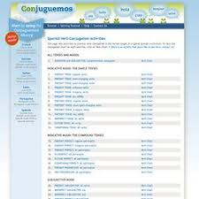 spanish verb conjugation activities pearltrees