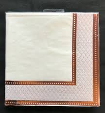 Suitable for everyday or special occasions. 16 X Rose Gold Cream Napkins Paper Party Napkins Rose Gold Party Tableware Ebay