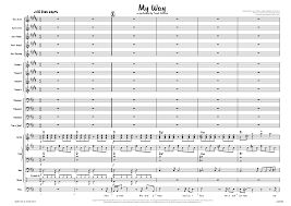 My Way Published Score Llm2189 Alle Noten De My Way