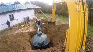 Round plastic septic tank installation. Septic Tank Installation James Backhoe Service Inc Youtube