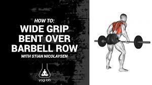 All of your back muscles. How To Do A Wide Grip Bent Over Barbell Row Youtube