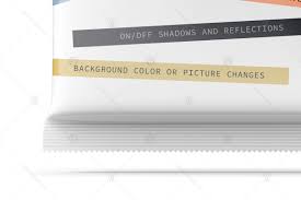 White Plastic Snack Package Front Back View In Packaging Mockups On Yellow Images Creative Store