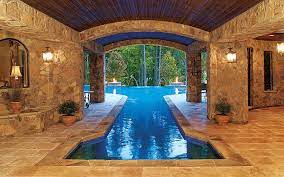 It almost seems to merge into the outside world. Roman Style Pools Grecian Style Pool Design Pictures Indoor Outdoor Pool Luxury Pools Indoor Pool Design