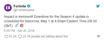 It's quite possible that fortnite's servers are down due to overload. Fortnite Servers Go Down For Maintenance As Season 4 Launches Today Usgamer