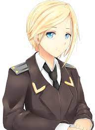 Download 2248x2248 wallpaper horns anime blonde short hair anime anime girls maid simple. Hd Wallpaper Anime Anime Girls Short Hair Uniform Blonde Blue Eyes Wallpaper Flare