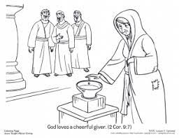 Coloring page website lost coin. Cheerful Giver Coloring Page