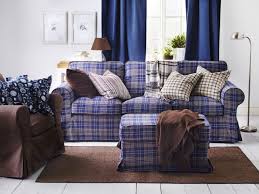 Refresh Your Living Room For All With New Slipcovers And Textiles These Are Easy And Inexpensive Changes Th Ikea Living Room Modern Interior Decor Plaid Sofa