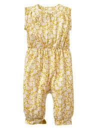 Gap Flower Print One Piece Baby Girl Fashion Toddler Girl Style Kids Outfits
