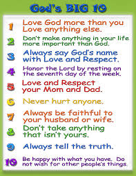 Kid Friendly Ten Commandments Ten Commandments Craft