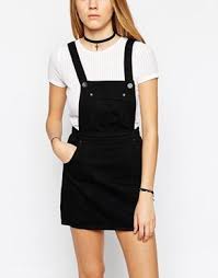 Black Dungaree Dress Ropa Ropa Para Ninas Estilo