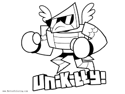 Fox, the unikingdom's resident scientist, is one of the five main characters of unikitty!. Coloring Pages Of Unikitty Printable Antoine Coloring Mewarnai Site Coloring Home