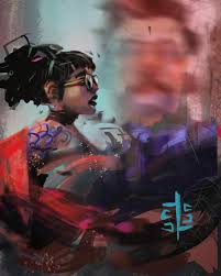 Artstation Zawora Winston Rodrei Dizon Netflix Girl Concept Lovedeath Robots Character Thewitness Witn Concept Art Characters Robot Art Cyberpunk Art