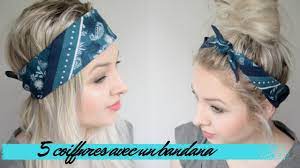 La collection de chemises et chemisiers boohoo vous propose une multitude de styles. 5 Coiffures Rapides Avec Un Bandana Youtube