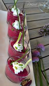 Verrine De Betterave Et Fromage Frais Aux Aromates Du Jardin Poivre Seb Verrines Betterave Idee Verrine Apero Fromage Frais