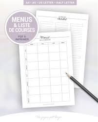 This image editing tool allows you to resize an image from any device that can be connected to the internet. Organiseur De Menus Par Semaine Liste De Courses A Imprimer Pour La Planification Hebdomadaire Des Repas Insert Pour Planner A5 Ou A4 Grocery List Printable Meal Planner Printable Meal Planner