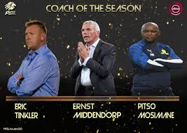 The scores may have been settled in the league, but the psl awards will decide who the best players and coaches. Psl Awards Mosimane Middendorp Tinkler Nominated For Cos
