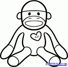 Children love to know how and why things wor. Sock Monkey Coloring Pages Coloring Home