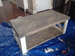 Herringbone coffee table diy plans. The Look For Less Farmhouse Herringbone Coffee Table Coffee Table Farmhouse Herringbone Coffee Table Coffee Table Wood
