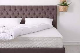 Pure white + sage green + bright blue. How To Choose The Best Bed And Mattress For Your Master Bedroom