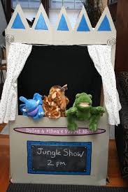 Diy Make A Puppet Theater From A Cardboard Box Kidoinfo Parents And Kids P Cardboard Crafts Puppets Diy Puppet Theater