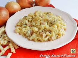 Pasta Con Cipolle Gorgonzola E Pancetta Ricette Idee Alimentari Gorgonzola