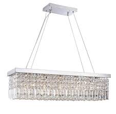 Saint Mossi Modern K9 Crystal Rectangle Raindrop Chandelier Lighting Flush Mount Led Ceiling Li Chrome Chandeliers Rectangle Chandelier Rectangle Light Fixture