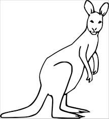 Kids can now introduce themselves to the most adorable and admirable animals from the jungle world, as coloring templates explore every nook and cranny of this amazing world. Cartoon Kangaroo Coloring Pages Coloringbay