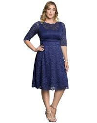 Kiyonna Women S Plus Size Lacey Cocktail Dress Half Sleeve Dresses Mother Of The Bride Dresses Plus Size Outfits