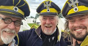 Although not quite the weather we'd have hoped for, the Prussians were  undaunted in the rain in 1815