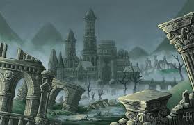 Silent Ruins Fantasy City City Drawing Fantasy Inspiration