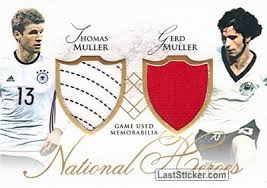 Legendary footballer gerd müller has died aged 75 after a long illness. Card Nh14 Thomas Muller Gerd Muller Futera World Football Unique 2016 Laststicker Com