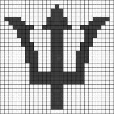 Alpha Friendship Bracelet Pattern 13540 Braceletbook Com Percy Jackson Pixel Art Perler Patterns