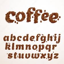 Vector Font Made Of Coffee Beans Realistic Characters Style Latin Alphabet From A To Z Premium Vector In Adobe Illustrator Ai Ai Format Encapsulated Postscript Eps Eps Format