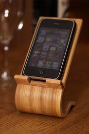 Oak Veneer Smartphone Desk Stand Woodworking Iphone Holder Phone
