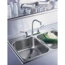 It is important to make sure the faucet's spout will effectively reach the entire sink and that the size of the spout works with the size of the sink and with. Chrome Moen 8792 Commercial Two Handle M Bition Kitchen Faucet With Side Spray Kitchen Bath Fixtures Kitchen Sink Faucets Kalingauniversity Ac In