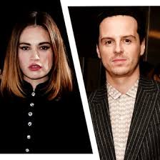 For anyone watching the pursuit of love, here's what the cast look like in the show vs. Lily James Andrew Scott Lead Amazon S The Pursuit Of Love