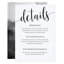 Modern We Do Wedding Details Card Zazzle Com Wedding Details Card Fun Wedding Invitations Simple Wedding Invitations