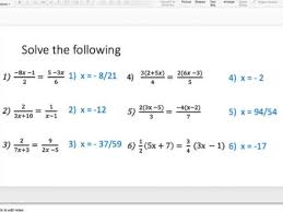 Solve the resulting system using the addition method, elimination method, or the substitution method. Solving Equations With Algebraic Fractions Lesson Series Teaching Resources