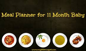 11 Months Baby Meal Planner Free Download My Little Moppet