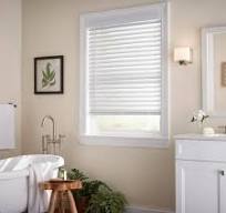 Home Decorators Collection White Cordless Faux Wood Blinds for Windows with  2 in. Slats - 66.5 in. W x 64 in. L (Actual Size 66 in. W x 64 in. L) ...