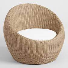 All Weather Wicker Vilamoura Outdoor Patio Occasional Egg Chair By World Market Outdoor Chairs Egg Chair Ikea Chair